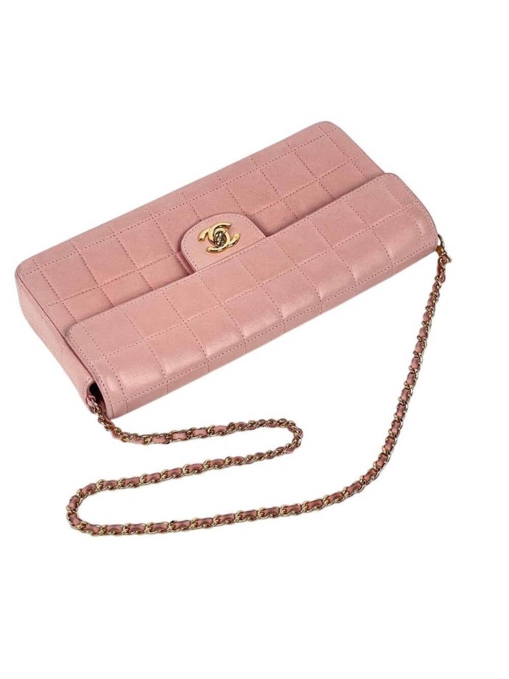 Chanel Shoulder Bag CC Logo Leather Pink - Picture 11 of 15